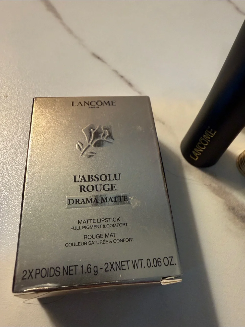 Lancôme Duo Lipstick Set — Deep Red and Warm Red Shades